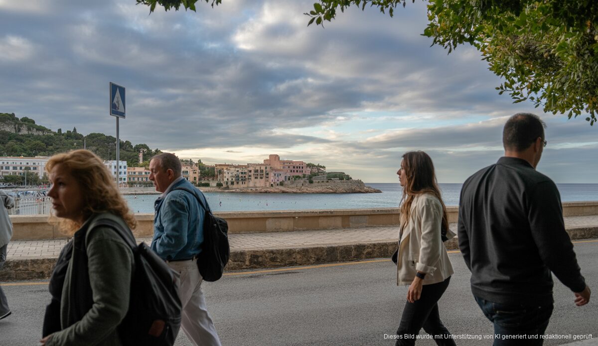 Wetterphänomene über Port d'Andratx mit Wolken und Wind
