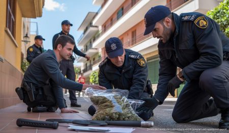 Polizisten durchsuchen Wohnungen in La Vileta, Palma de Mallorca