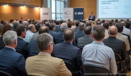 Unternehmer auf einer Konferenz über strategische Projekte in Palma, Mallorca