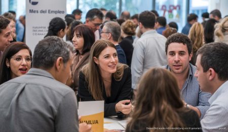 Besucher und Arbeitgeber beim Mes del Empleo im PalmaActiva