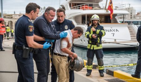 Explosion auf der Yacht Naya 7 im Hafen von Palma mit verletzten Arbeitern