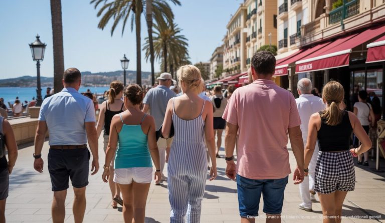 Bild von regem Tourismus auf Mallorca im März