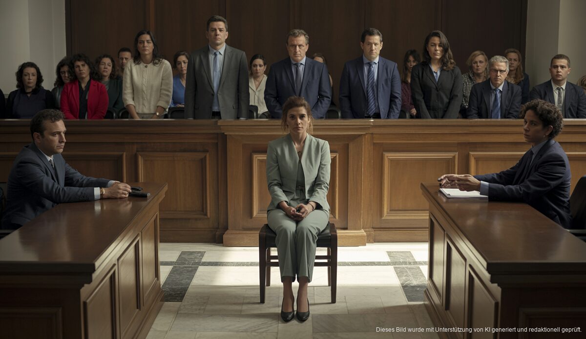 Gerichtssaal in Palma de Mallorca während einer Verhandlung im Fall Porto Cristo