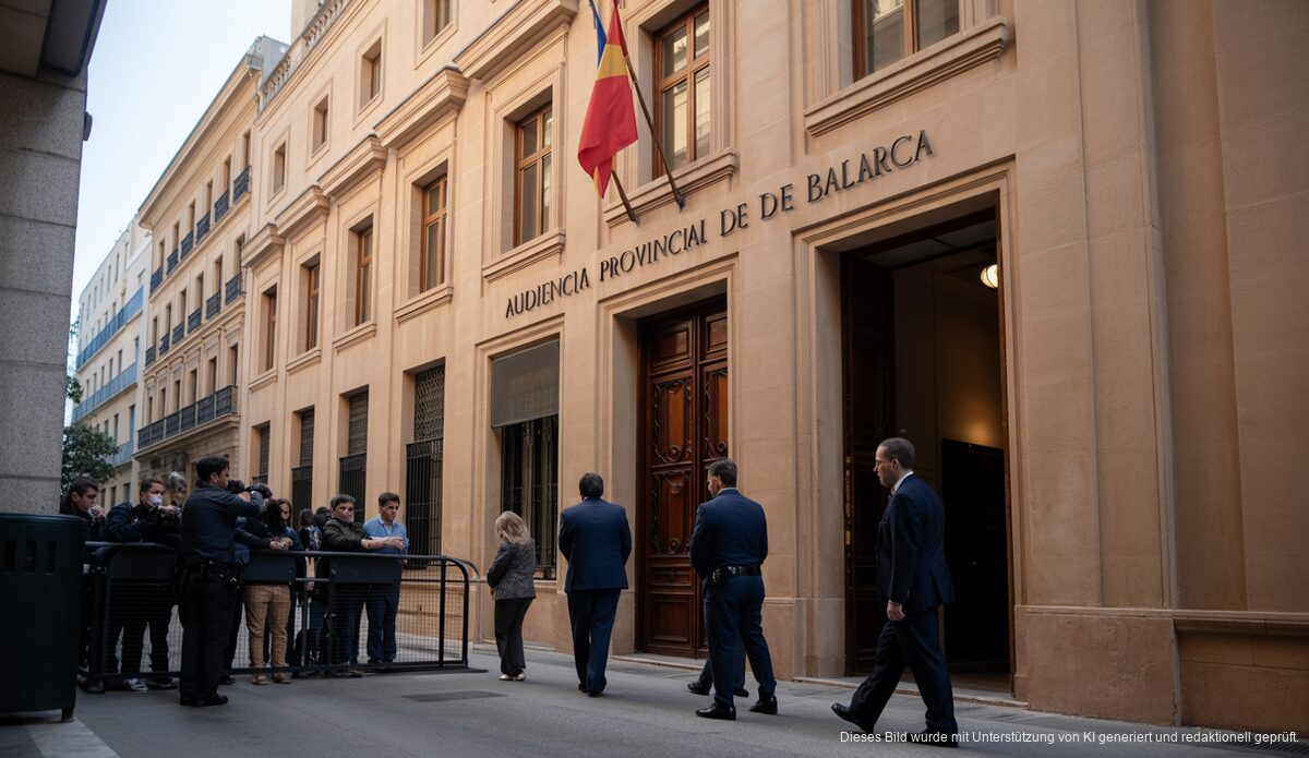 Audiencia Provincial de Baleares in Palma de Mallorca bei Gerichtsverhandlung