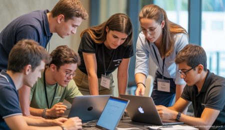 Hackathon Innova FP in Mallorca: 125 Schüler meistern innovative Herausforderungen Studierende arbeiten gemeinsam beim Hackathon Innova FP im Playa Garden Selection & Spa, Mallorca.