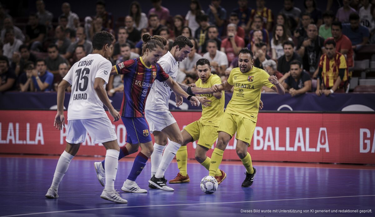 Illes Balears Palma Futsal unterliegt Barça in den Halbfinalen Intensives Spiel von Illes Balears Palma Futsal gegen FC Barcelona in der Copa de España