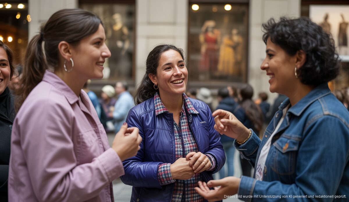 Inca feiert den Internationalen Frauentag mit vielseitigem Programm Frauen diskutieren lebhaft im Museu del Calçat i de la Indústria während dem Internationalen Frauentag 2026 in Inca