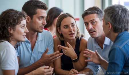 Neue Katalanischkurse und Sprachbegegnungen auf Mallorca Menschen in einem lebhaften Katalanischkurs auf Mallorca.