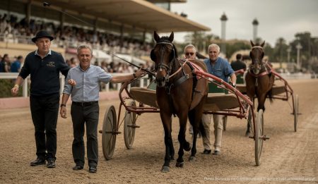 Mallorca fördert mit Trotterlebnissen den Tourismus Hipódromo Son Pardo in Palma mit Trottevent und Besuchern