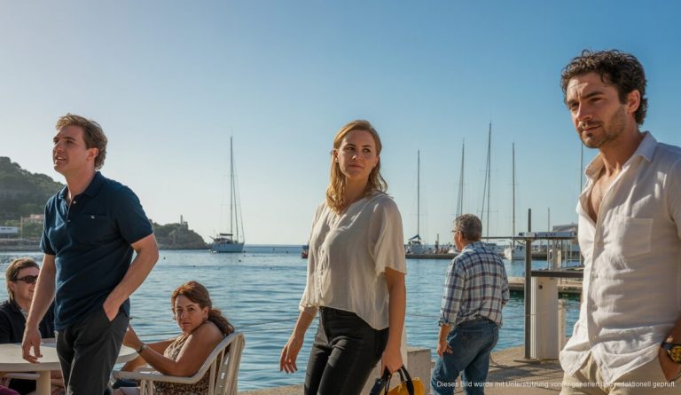 Mildes Frühlingswetter und strahlender Himmel über Port d'Andratx