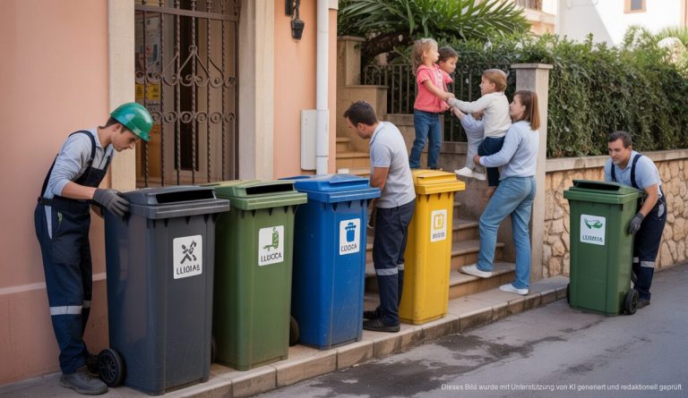 Neues Abfallsystem auf Mallorca: Nachhaltigkeit im Fokus Nachhaltige Abfallwirtschaft auf Mallorca mit Tür-zu-Tür-Systemen und Kartenzugangsbehältern