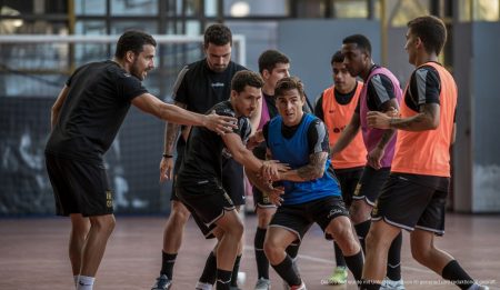 Palma Futsal bereit für spannendes Pokalduell in Spanien Palma Futsal Spieler im Training vor der Copa de España