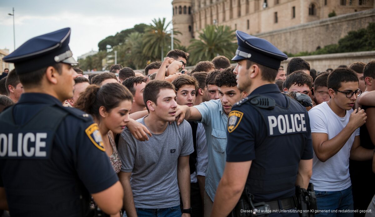 Polizei löst Versammlung junger Menschen in Palma de Mallorca auf