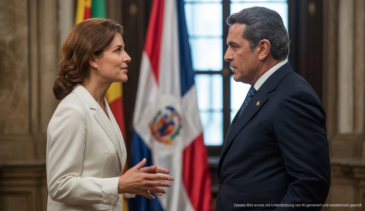 Margalida Prohens im Gespräch mit Präsident Abinader im Palacio Nacional von Santo Domingo.