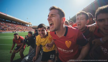 Fußballspiel von Real Mallorca im Heimstadion in Palma