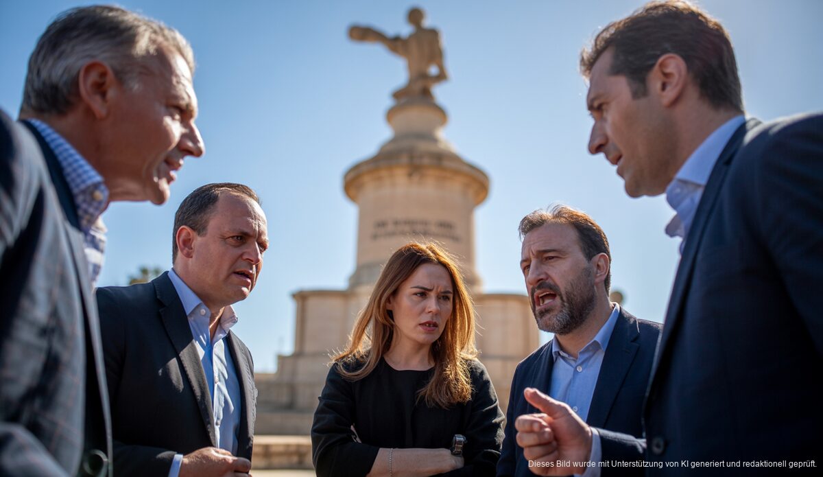 Denkmal Sa Feixina in Palma de Mallorca mit Debatte
