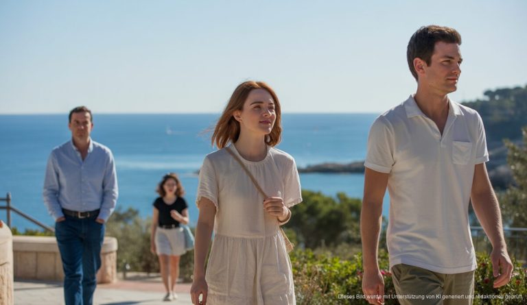 Klarer Himmel und angenehmes Wetter in Santa Ponsa im Frühling