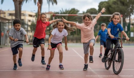 Kinder beim Sport treiben in Palmas Escuelas Municipales