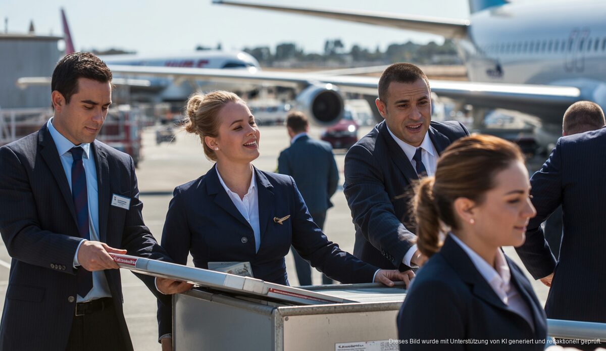 Streik auf Mallorca: Warum Urlauber keine Sorge haben müssen Flughafenbetrieb in Palma de Mallorca während Streiks, Mitarbeiter koordinieren Flugzeuge