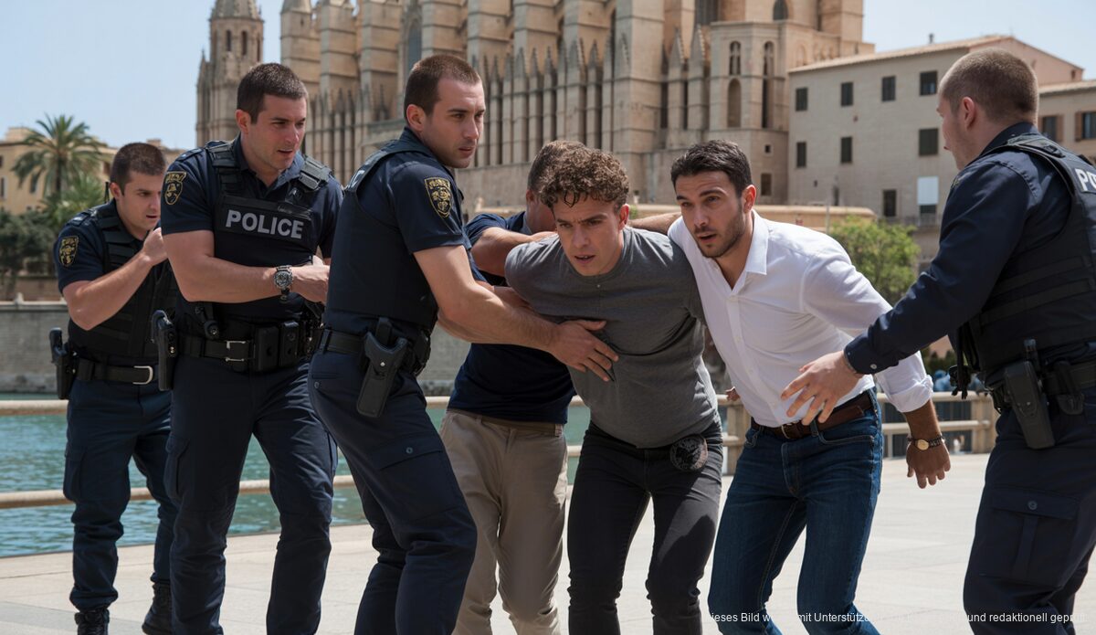 Polizeioperation nahe der Kathedrale von Mallorca gegen Taschendiebstahl