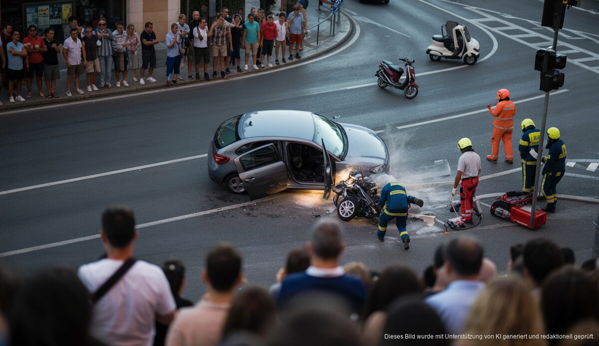 Verkehrsunfall in Palma de Mallorca mit tödlichem Ausgang für Motorradfahrer