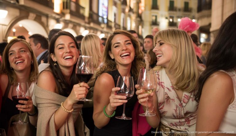 Teilnehmer beim Weinfest in Palma de Mallorca