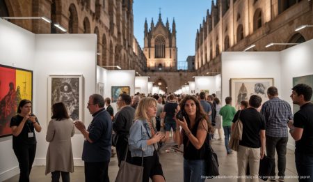 Art Cologne auf Mallorca: Kunstmesse bringt internationalen Flair Besucher der Art Cologne in Sa Llotja, Palma de Mallorca