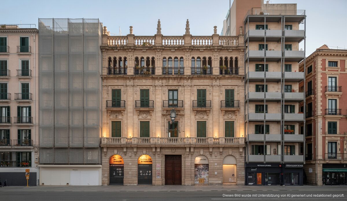 Mallorcas Bennàssar-Gebäude: Fassade bleibt erhalten Fassade des Bennàssar-Gebäudes in Palma de Mallorca
