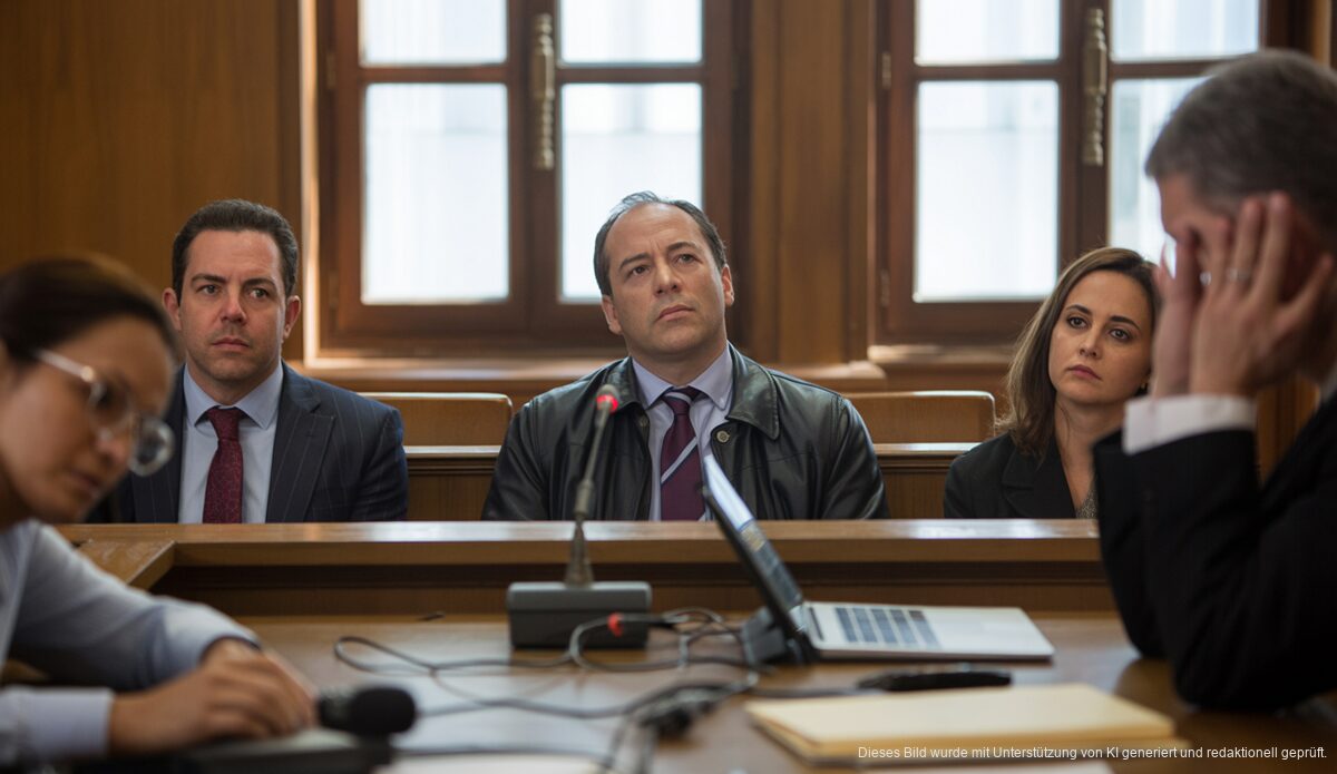 Gerichtssaal in Palma de Mallorca bei einem homophoben Gewaltprozess.