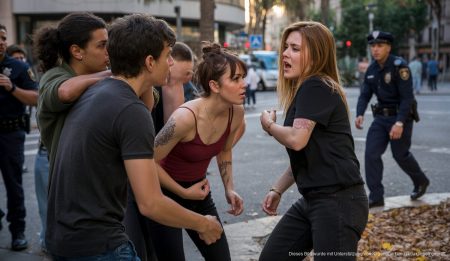 Schwere Auseinandersetzung in Palma: Eine Person mit Katana verletzt Auseinandersetzung in Palma de Mallorca zwischen Jugendgruppen