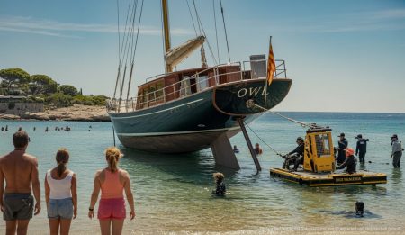 Historische Yacht Rettung in Palmanova