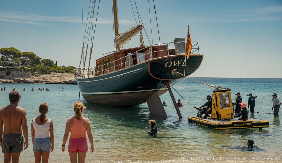 Historische Yacht Rettung in Palmanova