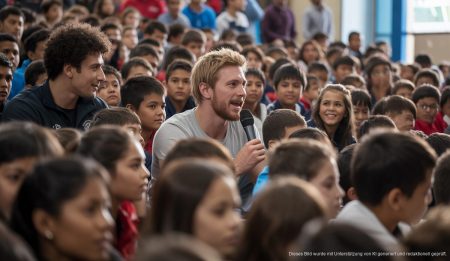 Schüler und Athleten diskutieren Inklusion im Sport im Teatre Principal in Inca