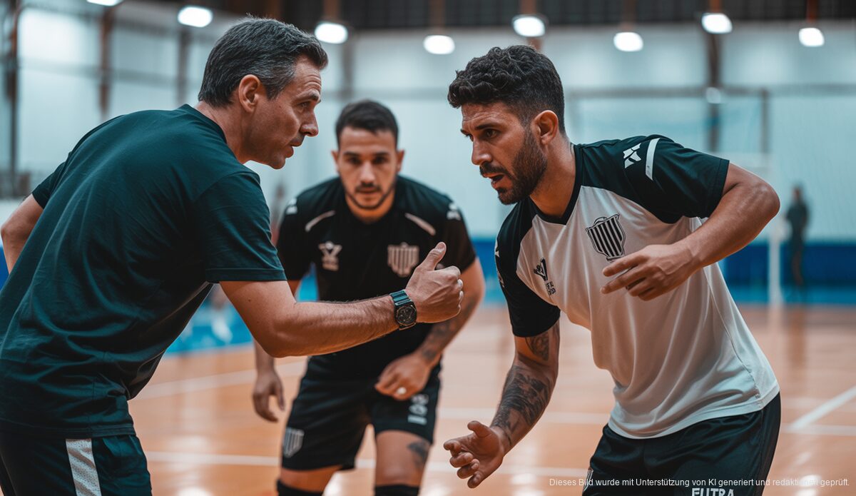 Palma Futsal Spieler im Training auf dem Indoor-Court