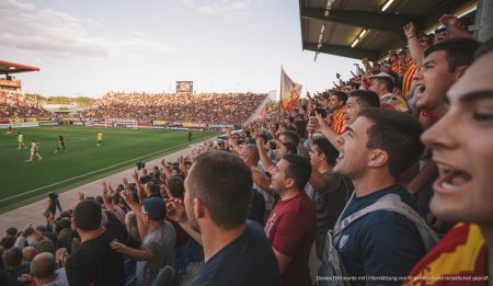 Real Mallorca: Einblicke in Geschichte, Stadion und Fans Stadion Son Moix mit jubelnden Fans der Real Mallorca im Einsatz