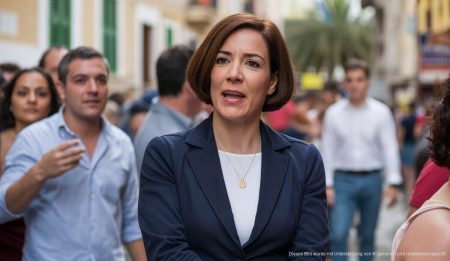 Rosario Sánchez: Häufige Mallorca-Besuche lassen Fragen offen Rosario Sánchez bei einem traditionellen Event auf Mallorca – politischer Kontext