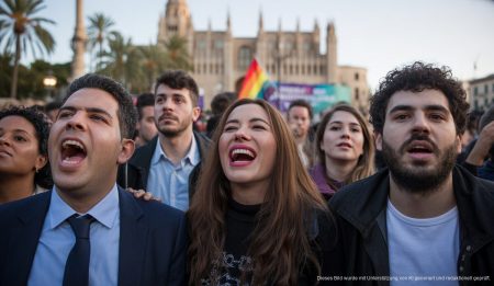 Demonstranten während einer Pride-Demonstration in Palma de Mallorca
