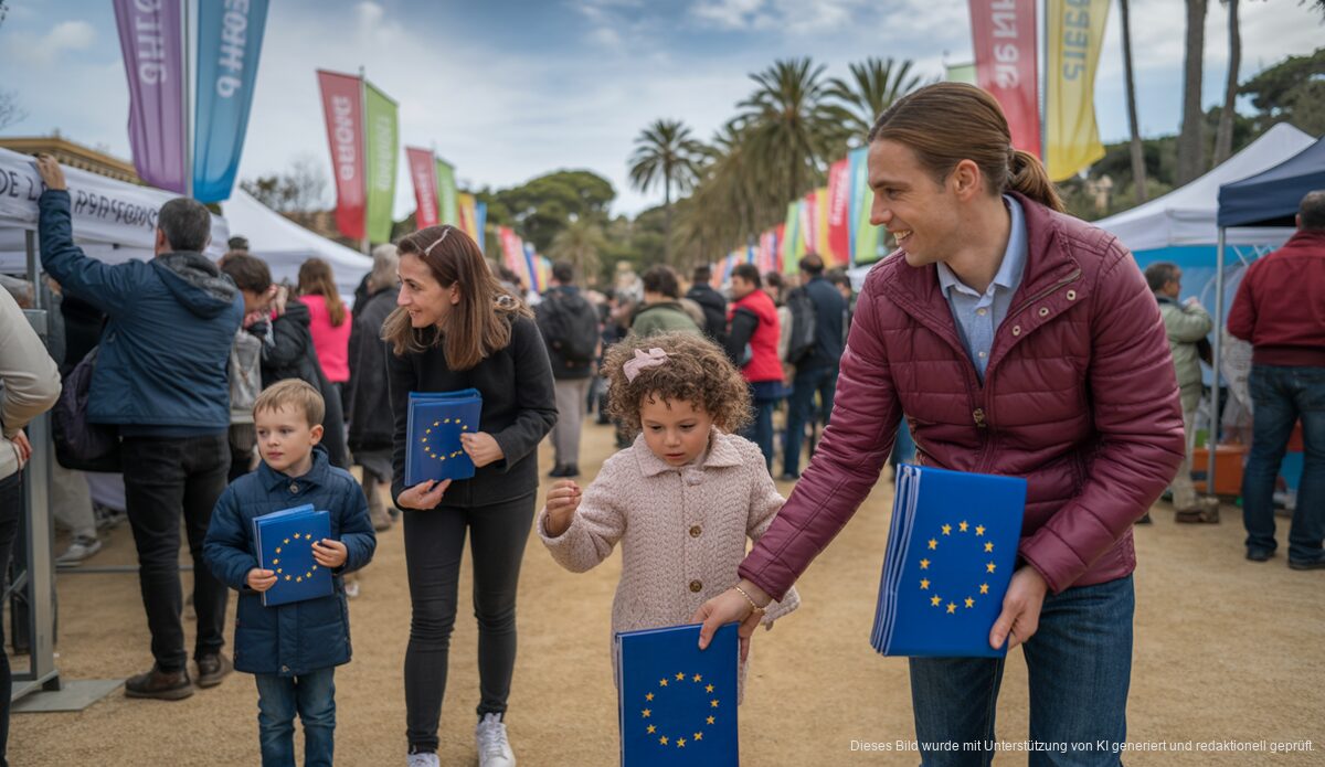 Familien bei Feierlichkeiten im Parc de Ses Estacions