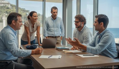 Diskussionen über finanzielle Unterstützung im Büro von Calvià