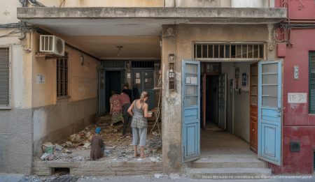 Unhygienische Zustände in einem besetzten Gebäude in Palma de Mallorca