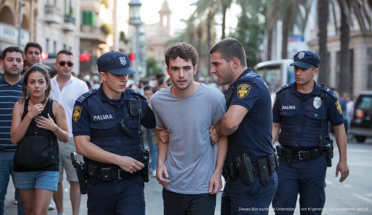 Polizeieinsatz bei Festnahme in Palma de Mallorca