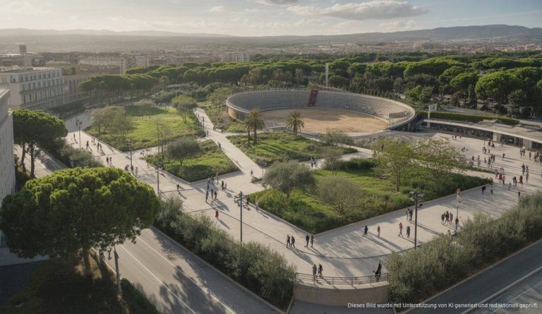 Neugestaltung in Palma: Vom Velodrom zum urbanen Stadtpark Neuer Stadtpark in Palma de Mallorca mit Grünflächen und renoviertem Velodrom