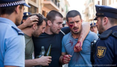 Polizei setzt drei Ukrainer nach Flaschenstreit in Palma fest