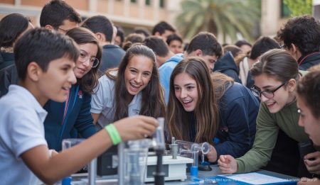 Wissenschaftsinitiative Ciència per a Tothom 2026 begeistert auf UIB Wissenschaftsinitiative Ciència per a Tothom 2026 an der UIB mit begeisterten Schülern und interaktiven Experimenten