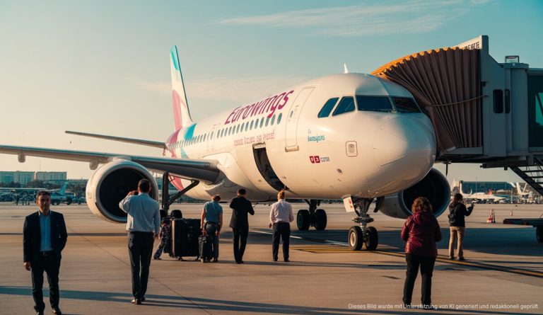 Eurowings erweitert Flüge nach Mallorca für Winter 2026 Eurowings Flugzeuge am Flughafen Palma de Mallorca