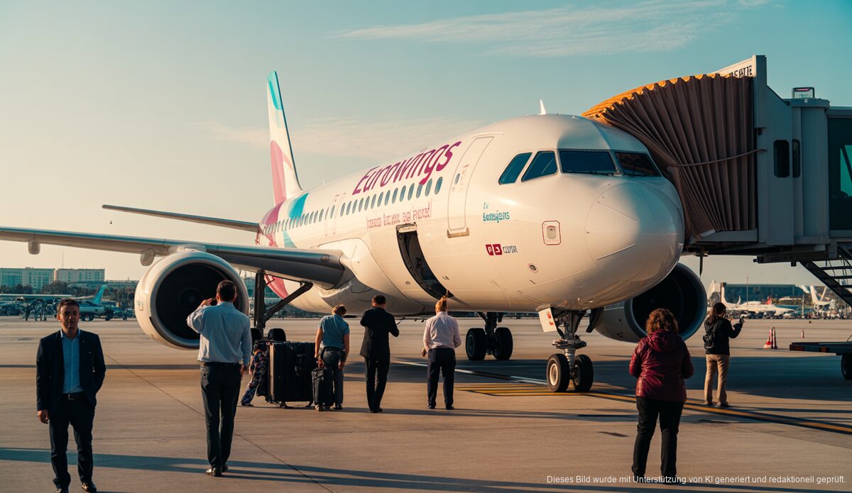Eurowings erweitert Flüge nach Mallorca für Winter 2026 Eurowings Flugzeuge am Flughafen Palma de Mallorca