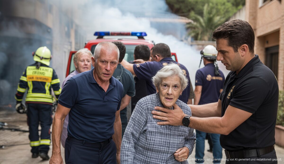 Feuer in Seniorenresidenz auf Mallorca zwingt zur Evakuierung Rettungseinsatz nach Brand in Seniorenresidenz auf Mallorca
