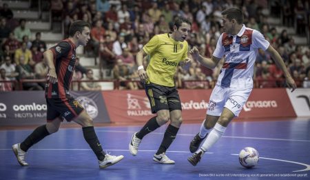 Illes Balears Palma Futsal im Halbfinale gegen ElPozo Murcia Futsal-Spiel zwischen Illes Balears Palma Futsal und ElPozo Murcia im Son Moix