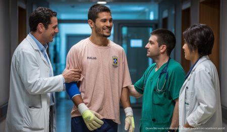 Luan Muller erfolgreich an der Knieverletzung operiert Luan Muller nach erfolgreicher Knieoperation in Palma de Mallorca im Krankenhaus