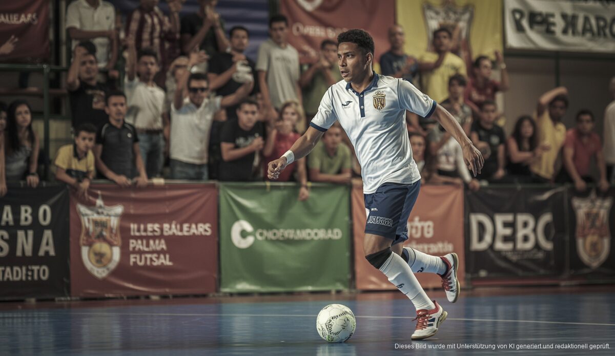 Lucas Machado verlängert Vertrag bei Palma Futsal Lucas Machado im Palma Futsal Trikot in Aktion